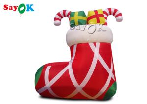 Wholesale Commercial Red 210D Inflatable Stocking Socks With Candy from china suppliers