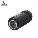New Product Outdoor Waterproof and Dustproof Platic Male and Metal Female 5 pin