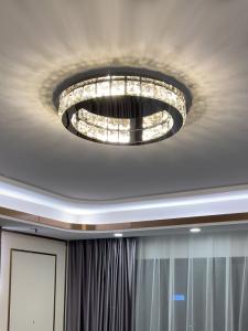 Wholesale Modern Living Room Lamp Dining Room Led Ceiling Lamp Black Round Crystal Lamp(WH-CA-59) from china suppliers