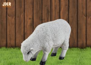Wholesale Indoor White Polyresin Dolly Sheep Statue Animal Figurines Floor Sculpture Decor from china suppliers