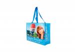 OPP Coated Woven Shopping Bags With Cold Seal Block Bottom Gravure Printing