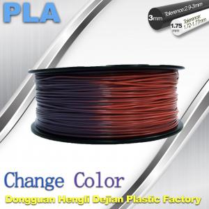 Wholesale Variable Temperature 3D Printer PLA Color Changing Filament 1.75 / 3.0mm from china suppliers