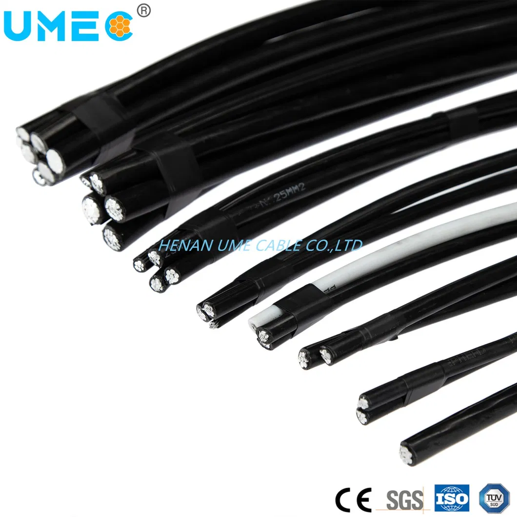 Overhead Aerial Bundled Cable 0.6/1kv XLPE Insulated Aluminum Conductor Cable AAC/AAAC/ACSR 3X1/0AWG ABC Cable