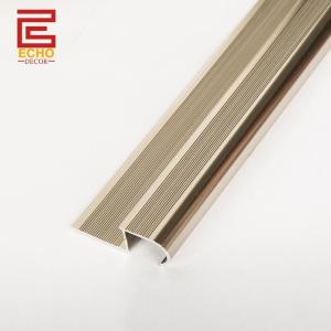 Wholesale Anti Slip Stair Nose Trim Anodised Aluminum Bullnose Stair Tread Cap from china suppliers