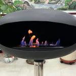 Manual Ignition Ethanol Freestanding Fireplace Carbon Steel And Stainless Steel