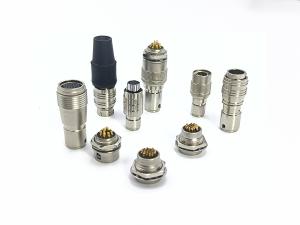 Wholesale Hirose Compatible HR25 HR10 HR7 Push Pull Circular Connectors Brass Chrome Plated Shell from china suppliers