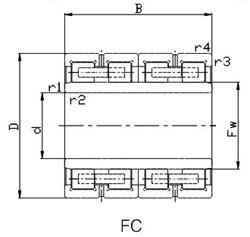 Wholesale Rolling Mill Bearings: Four-Row Cylindrical Roller Bearings FC3044120 from china suppliers