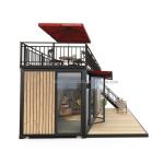 Aluminum Alloy Window 20ft/40ft One-Storey Tiny Wooden Container Buildings for