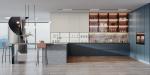 Manufacturer Kitchen Cupboards With PVC Membrane Door Panels And Backsplash