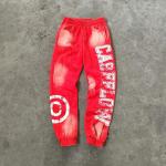 Custom Jogger Graphic Embroidered Patches Cargo Trousers Stacked Slim Fit