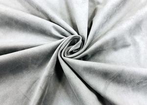 Wholesale Synthetic 100% Polyester Suede Fabric For Furniture Light Stone Grey 290GSM from china suppliers