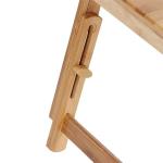 Folding Adjustable Bamboo Laptop Stand Desk Sustainable Wood Custom