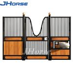 Pine European Stall Fronts 3m 4.2m Horse Stable Doors Panels With Feeder