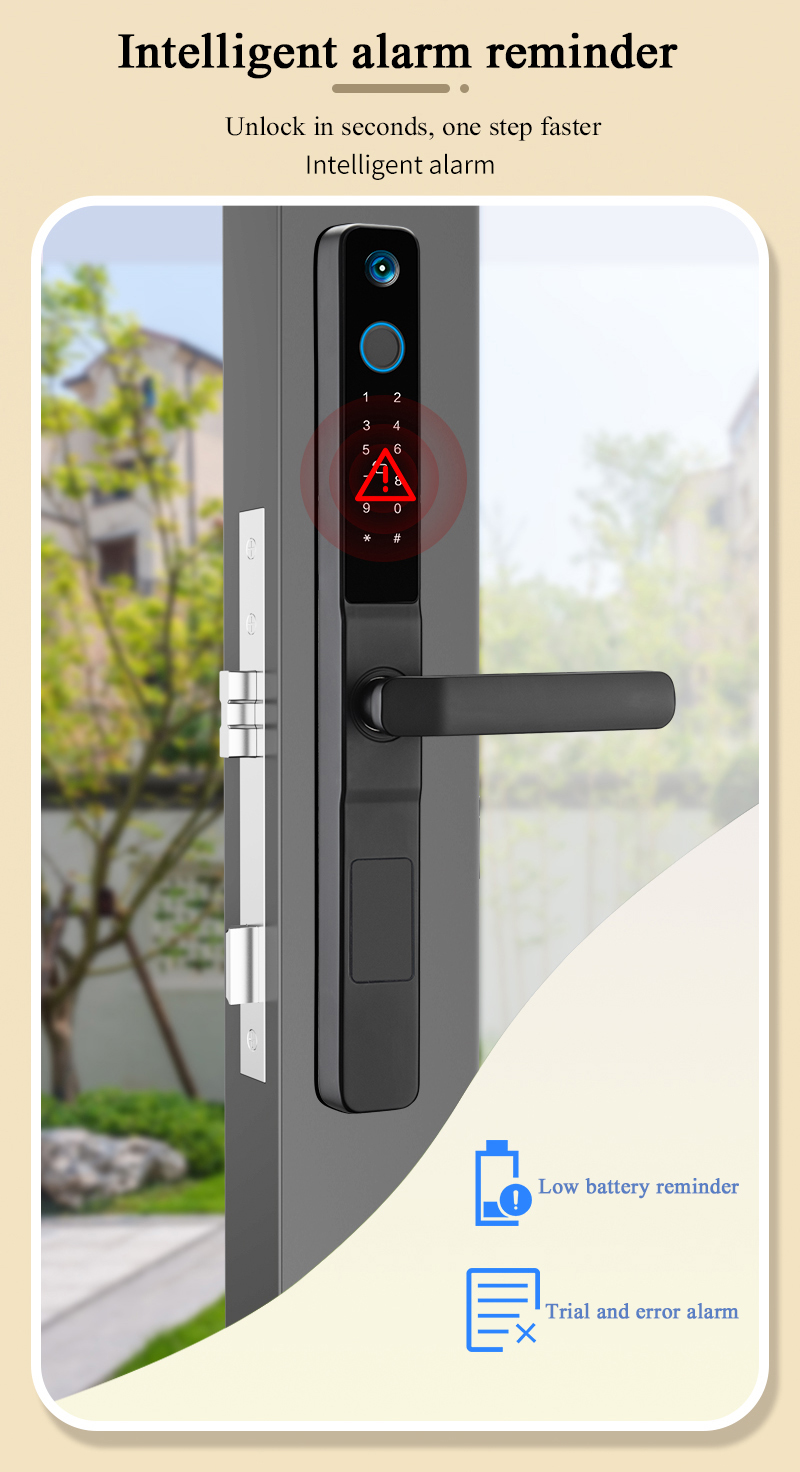 High Security S617MAX Tuya Wifi Peephole Smart Lock with Camera Password Fingerprint Password
