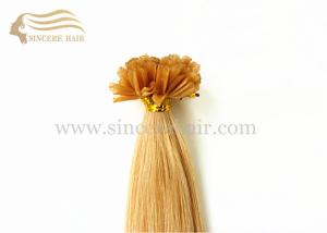 Wholesale Keratin Fusion Hair Extensions - 22&quot; Golden Blonde Italian Keratin Fusion U Tip Hair Extensions 1.0 G / Strand For Sale from china suppliers