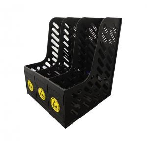 Wholesale A4 Size Permanent ESD Safe Magazine File Basket 3 Compartments Drawer Options from china suppliers