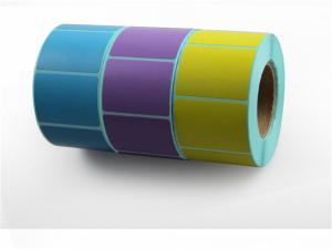 Wholesale Industrial Colorful Thermal Label Sticker Blue Pink Colored Adhesive Labels Roll from china suppliers