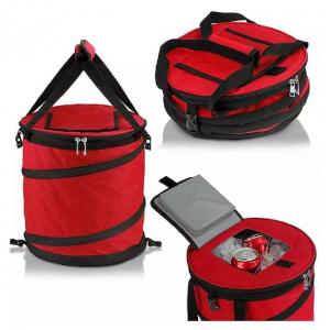 China Waterproof Foldable Insulated Picnic Cooler Bag Outdoor Round Shape on sale