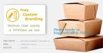 Wholesale disposable bento box kraft paper lunch packaging box,Kraft Paper Fast