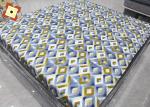 Gold Powder Dispersed Warp Knitted Printed Fabric 100% Polyester