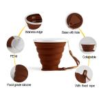 BPA Free Silicone Collapsible Water Cup 9.2oz For Kids