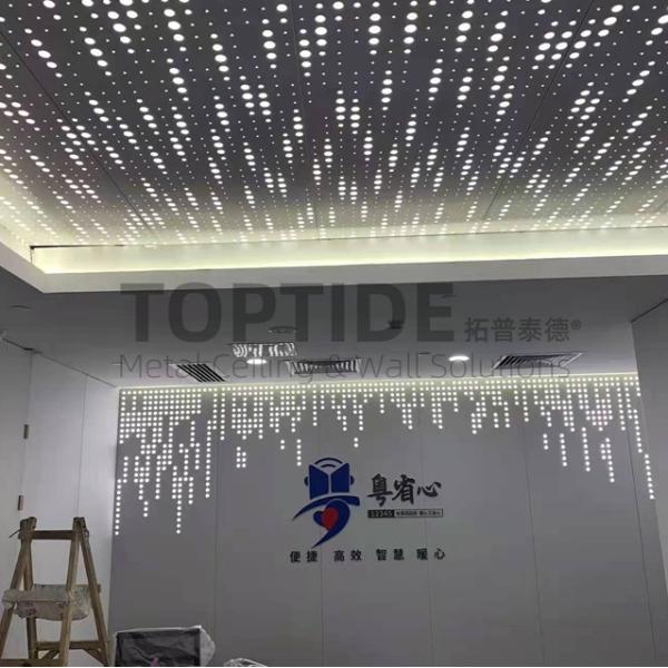 Customized CTC Square Aluminium False Ceiling Perforated Decorative Metal