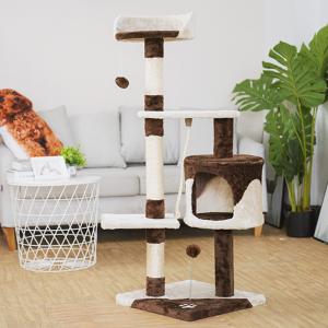 Wholesale 112cm Sisal Short Plush Climbing Cat Tree Tower from china suppliers