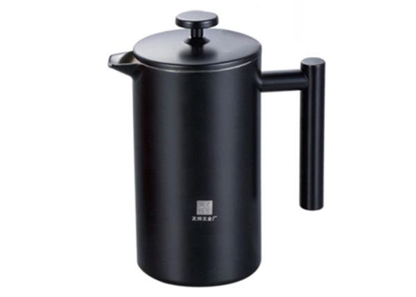 1000ml 34oz Stainless Steel French Press Coffee Pot Double Wall Matte Black