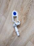 Push Type White Plastic Water Dispenser Faucet Inner / Outer Screw No Leakage