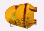 LBS Hydraulic Drive Tower Crane Winch Yellow For Lifting Object