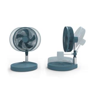 Wholesale Portable 4 Speed Adjustable Vertical Telescopic Folding Fan 10000mAh Battery With LED from china suppliers
