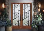 Energy Saving Decorative Art Glass Panels Embroidered Glass / Inlay Glass Sheets