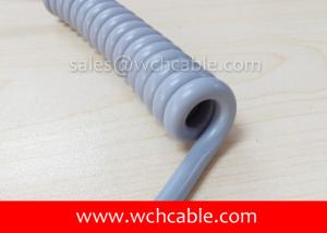 Wholesale UL Curly Cable, AWM Style UL20238 18AWG 5C VW-1 125°C 600V, TPE / TPE from china suppliers