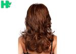 Curly Long Synthetic Wigs For Black Women , Machine Made Wigs