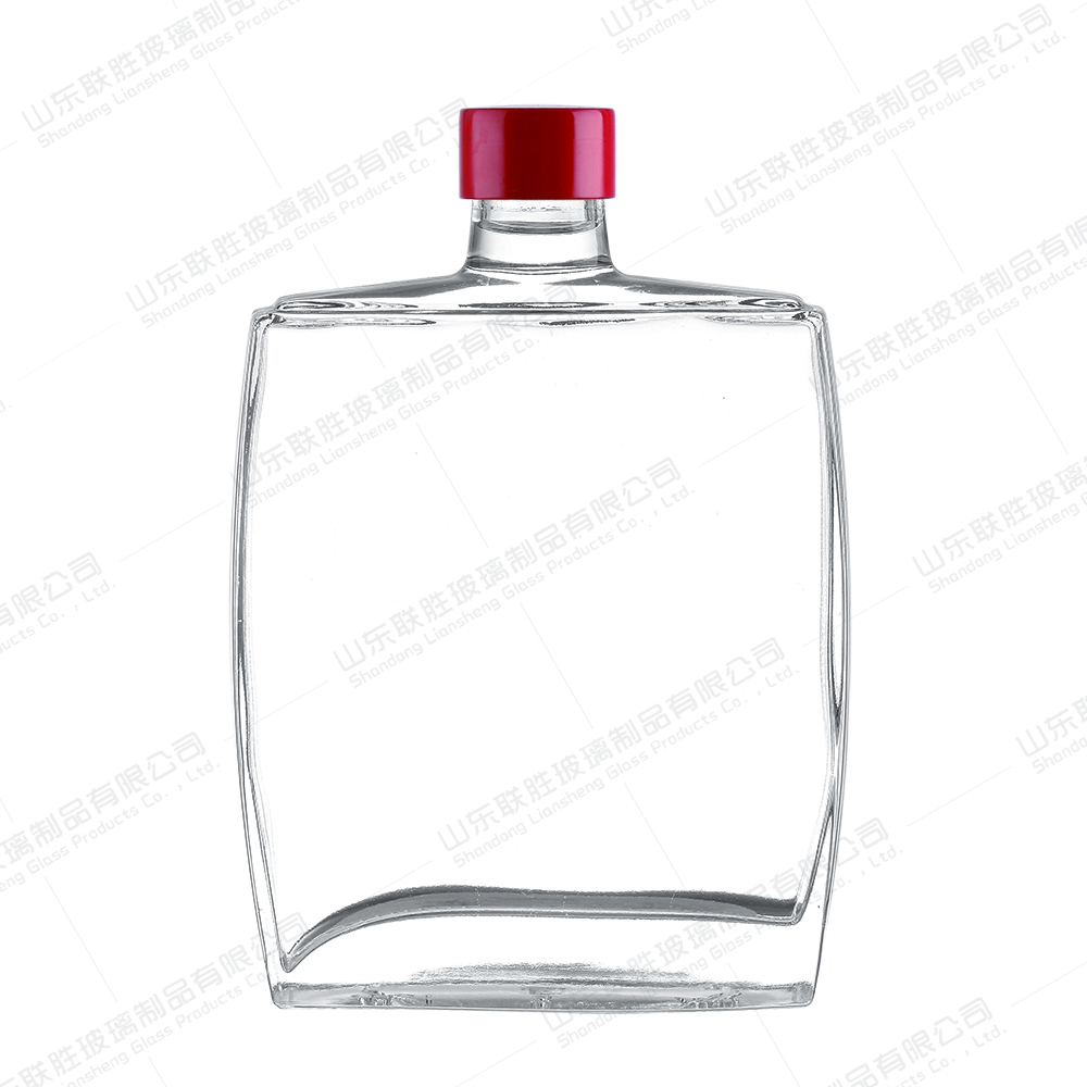 Clear Empty Glass Bottle for Beverage Industrial 375ml 500ml Gin Whiskey Tequila Spirit