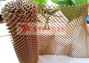 Wholesale Aluminum Chain Link Metal Mesh Curtain 1mm Dia 6mm Aperture from china suppliers