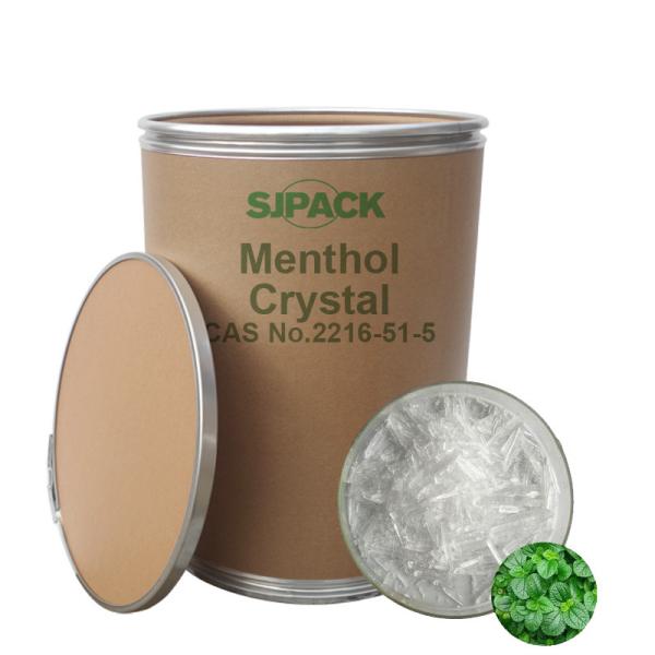 Secure Chemical Storage Containers Menthol Crystals Drum Storage Sealed Fiber