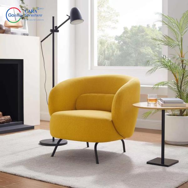 Soft Seat Fabric Arm Chair Multiple Colors Nordic Single Designer Chairs For Living Room Sofa