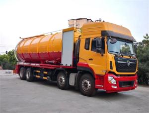 Wholesale Dongfeng Jetting Sewage Vacuum Suction Truck With 420HP Deputy Diesel Engine 35m3 from china suppliers