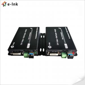 China 1-Channel Bidirectional Fiber VGA To DVI Video Converter Extender With RS232 on sale