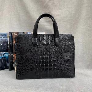 Wholesale Authentic Real Crocodile Skin Password Coded Businessmen Briefcase Laptop Bag Genuine Alligator Leather Male Handbag from china suppliers