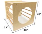 wooden Toddler Climbing Cube and Tunnel - Toddler Climbing Toys Indoor/Outdoor