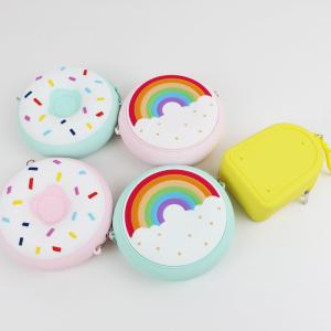 Wholesale Donut Shape Custom Made Silicone Crossbody Bag With Zippers OEM ODM from china suppliers