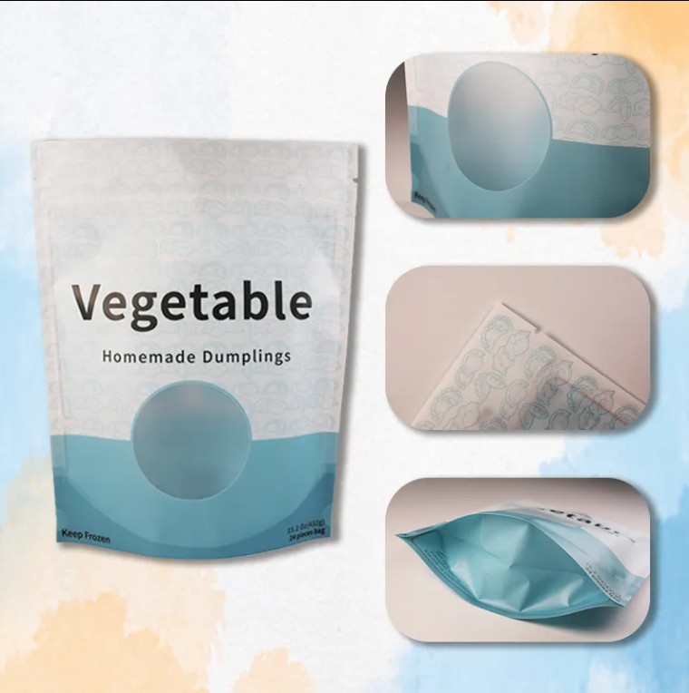 Stand Up Pouches with Glossy Printing and Matte Printing Custom Printing and Tear-Resistant Materials