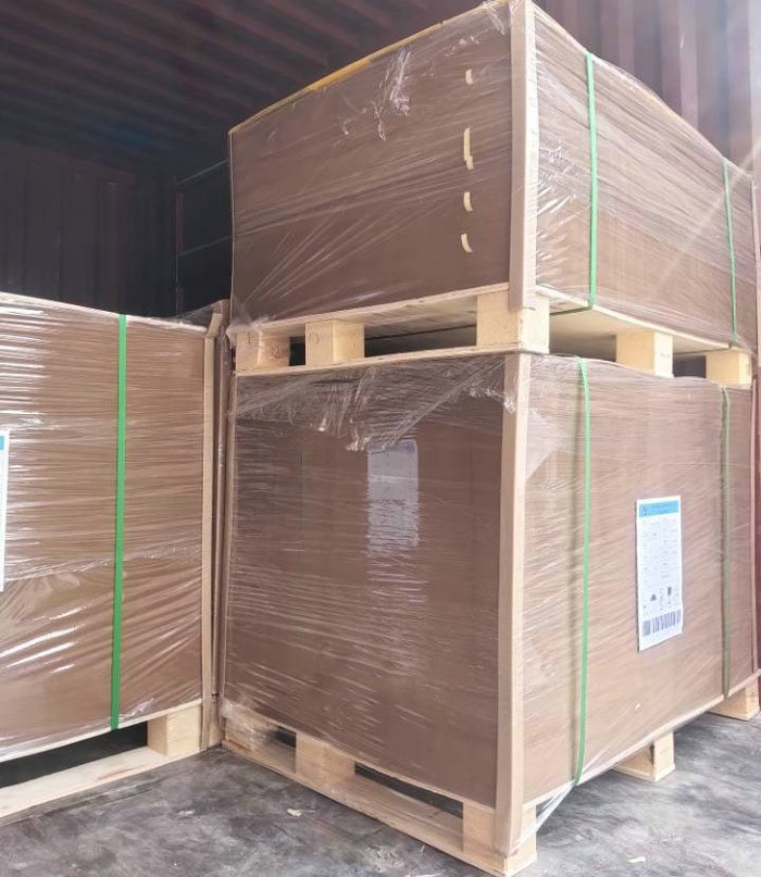 Food Take away container 300gsm 350gsm sheets Brown Cardboard for Packaging Box 