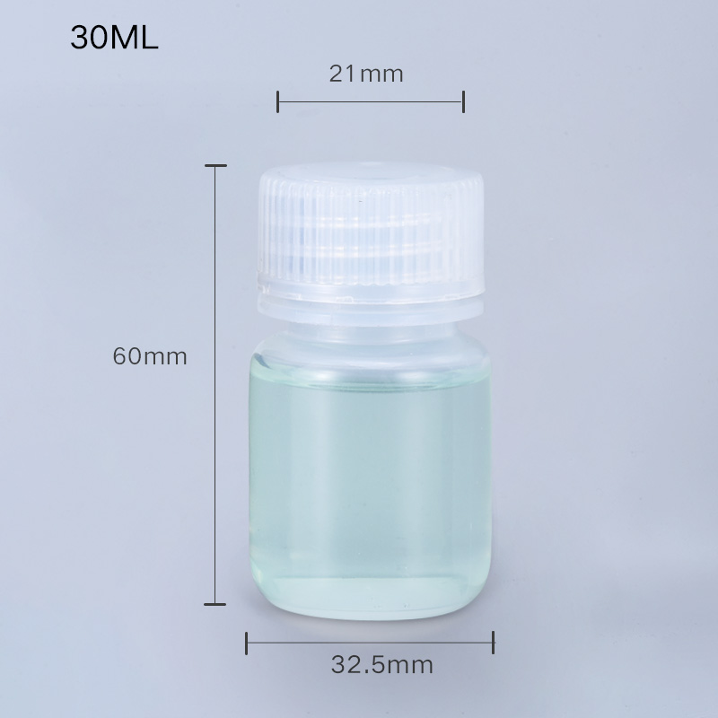 1L Transparent PP Thicken Plastic Chemical Reagent Lab Leakproof Bottles with Screw Lid