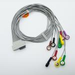 10 Lead Cardioline ECG Leadwire 0.9m 16 Pin Banana Connector AHA/IEC