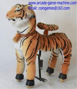 Wholesale Amusement Park Mechanical Children Plush Animal Kiddie Rides Tiger Toy from china suppliers