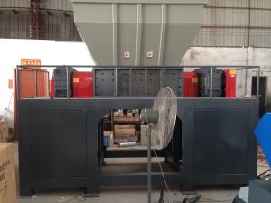 Wholesale Waste tyre cutting machine car tire crushing washing drying automatic waste tire recycling machine Strong double shaft from china suppliers