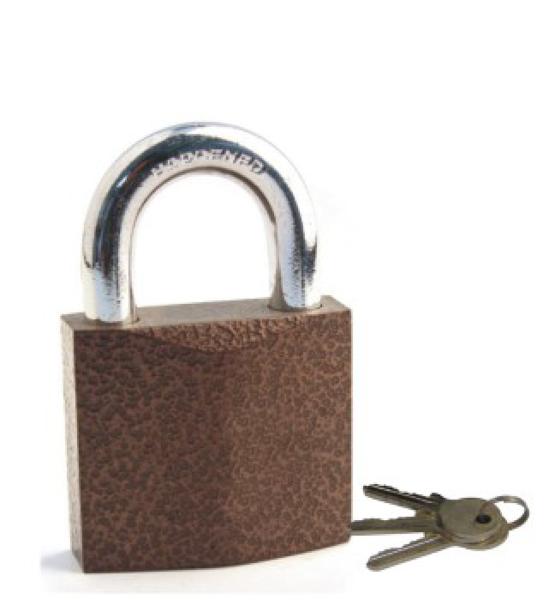 High Security Padlock Rhombic Brown Iron High Security Padlock Customized Logo